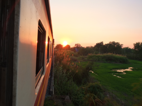 Matthew Woodward on the rails in Thailand